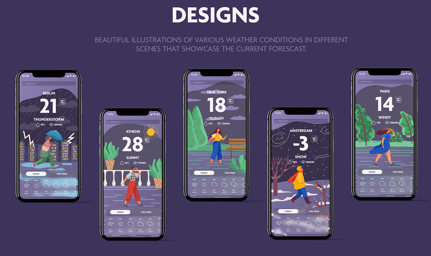 Weather App by Lekker Creative, image 2